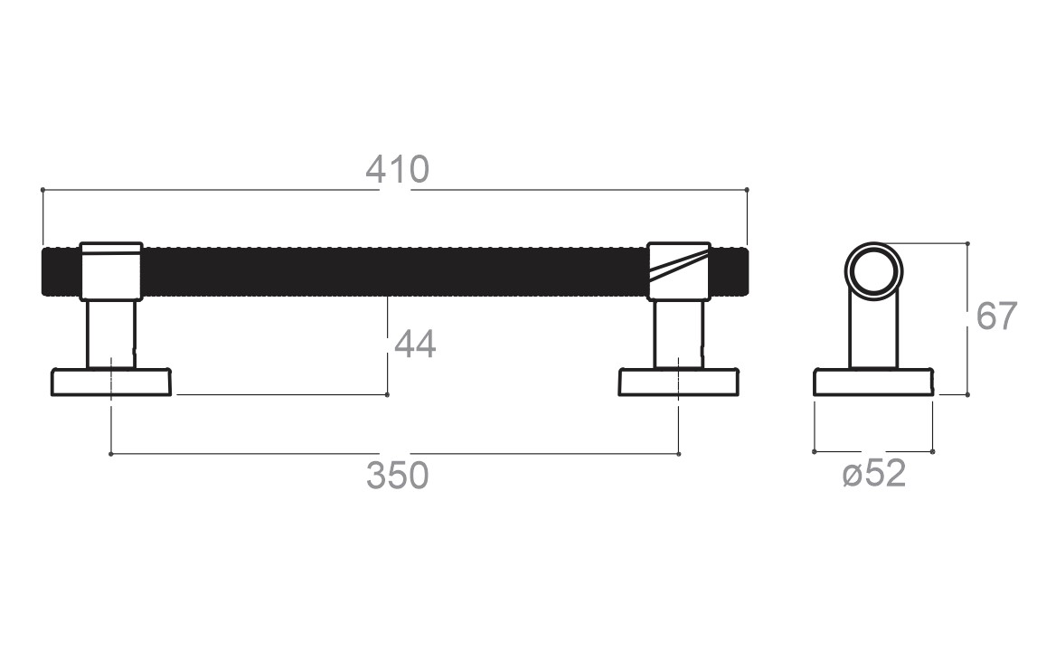 trekkhåndtak bone 410mm